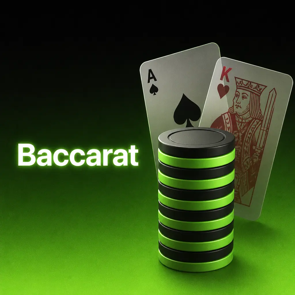 Live dealer Baccarat tables including Speed, Lightning, Squeeze and No Commission variants for Banker, Player or Tie bets