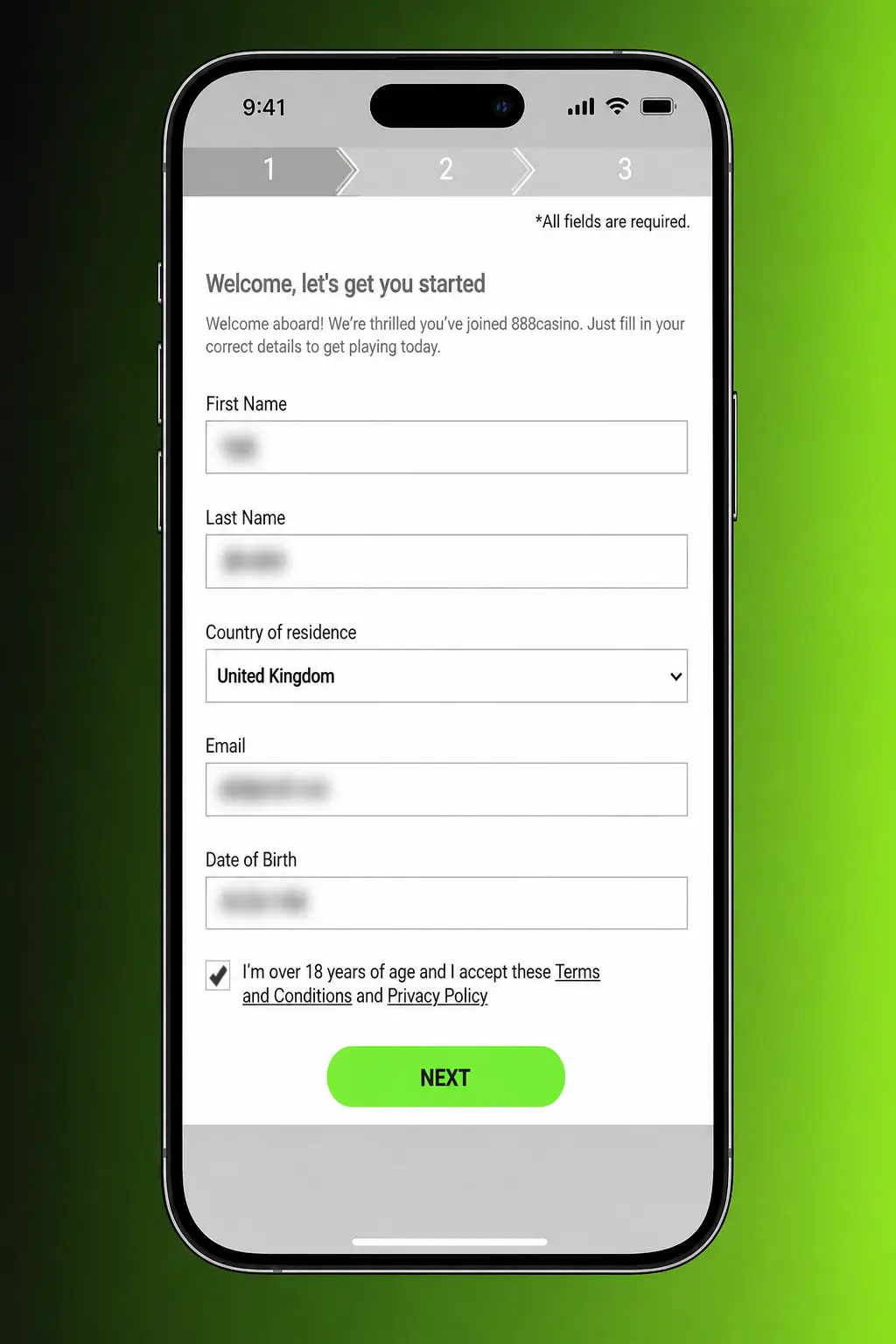 Step-by-step guide to activating the 888casino bonus in the UK: register, deposit GBP 20, select offer, receive bonus.