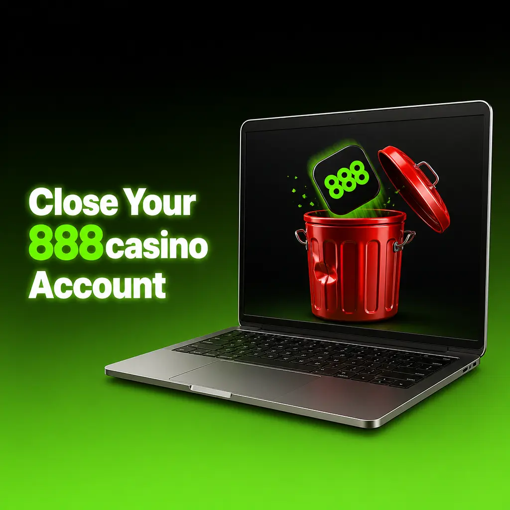 Steps to close your 888casino account, including contacting support and GAMSTOP exclusion options
