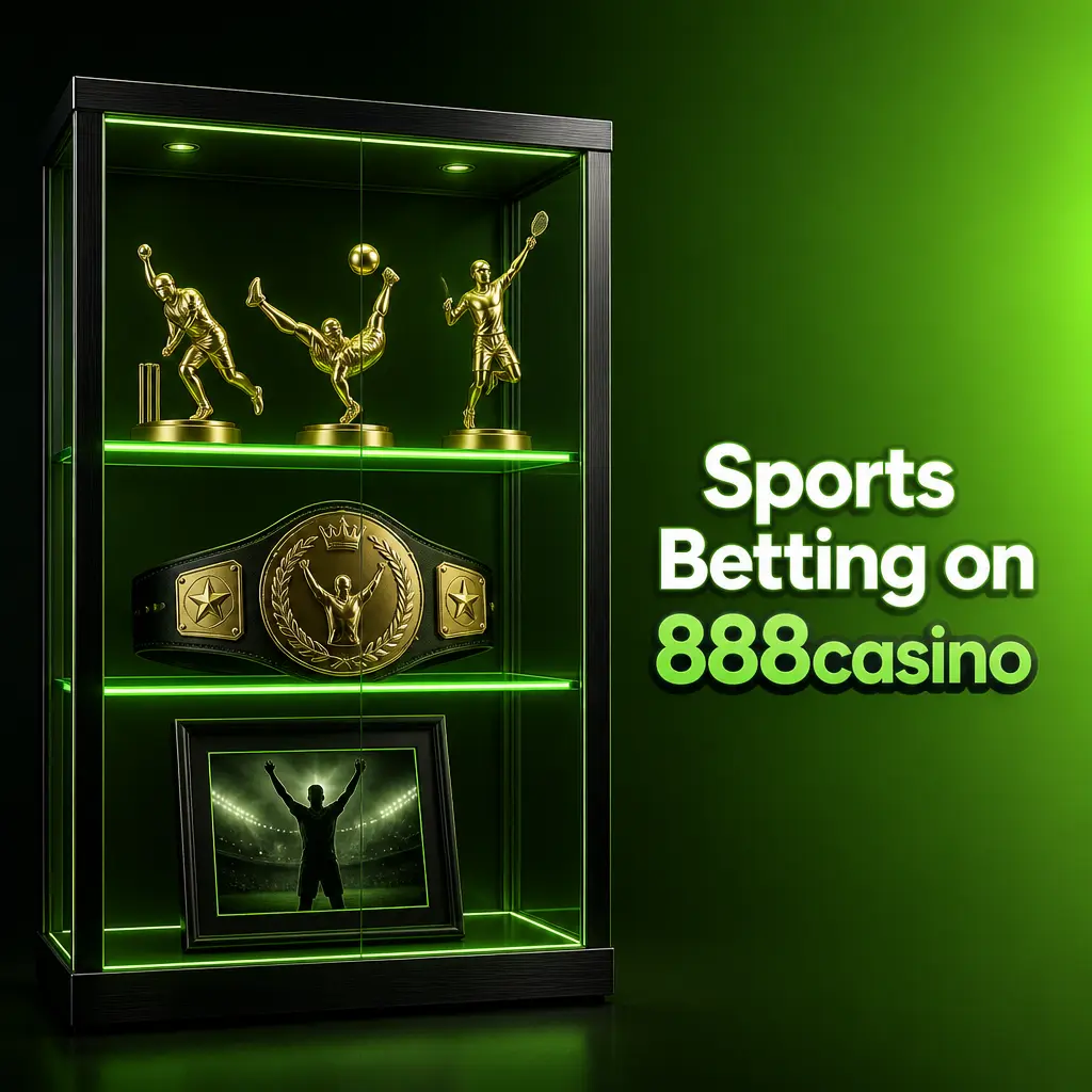 Sports betting on 888casino covering football, horse racing, tennis, cricket and more with pre-match and live options
